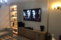 Solid Oak TV Display
